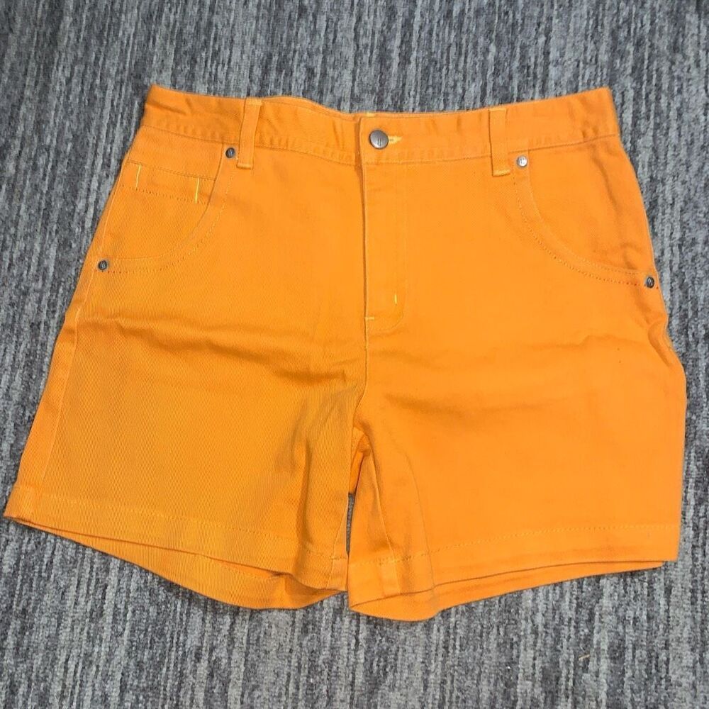 Brand New Bill Blass Jeans Womens Size 6 Mandarin Orange Bermuda Shorts